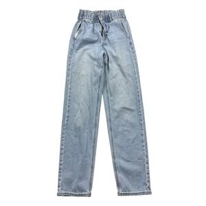 American Eagle Mom‎ Jeans Size 00 Light Wash Denim Jogger Style